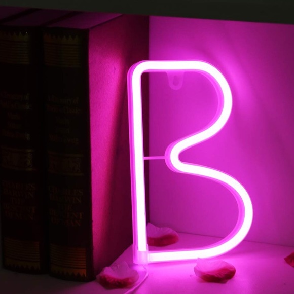Light Up Letters Neon Signs, Pink A-Z - Picture 5 of 8